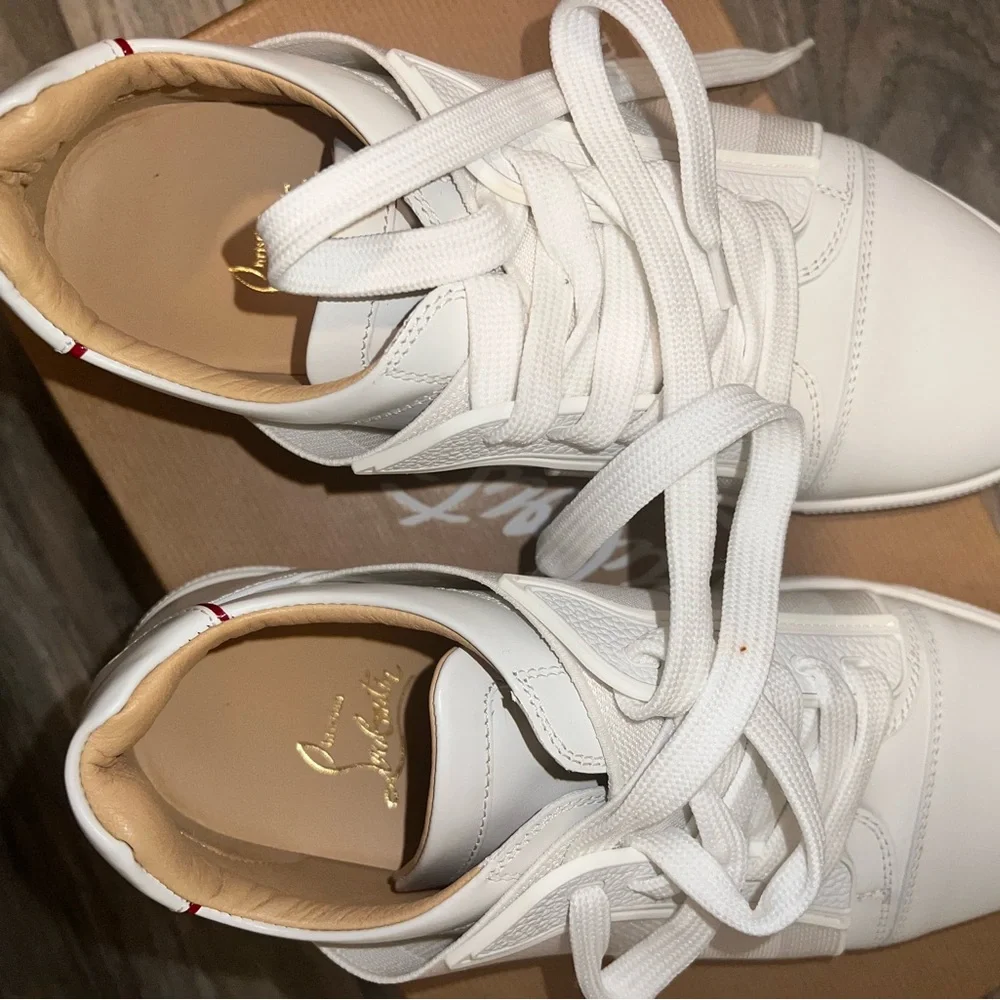 Christian Louboutin White Sneakers Sleek Minimalist Design - Picture 8 of 11